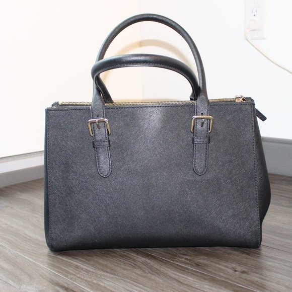 Kate Spade Black Leather Satchel - Picture 3 of 11